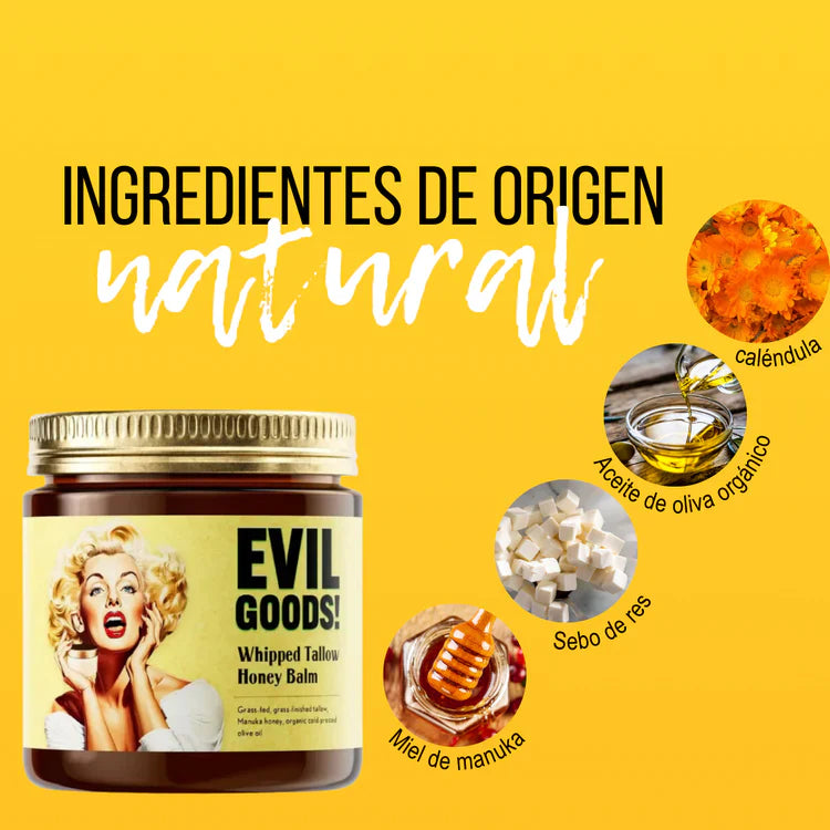 EVIL GOODS® 🍯 Bálsamo Con Sebo De Res Y Miel De Manuka