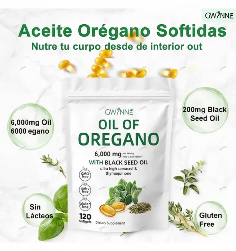 Aceite de Orégano 60 cápsulas: Mejora tu Sistema Inmune