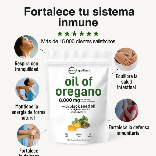 Aceite de Orégano 60 cápsulas: Mejora tu Sistema Inmune