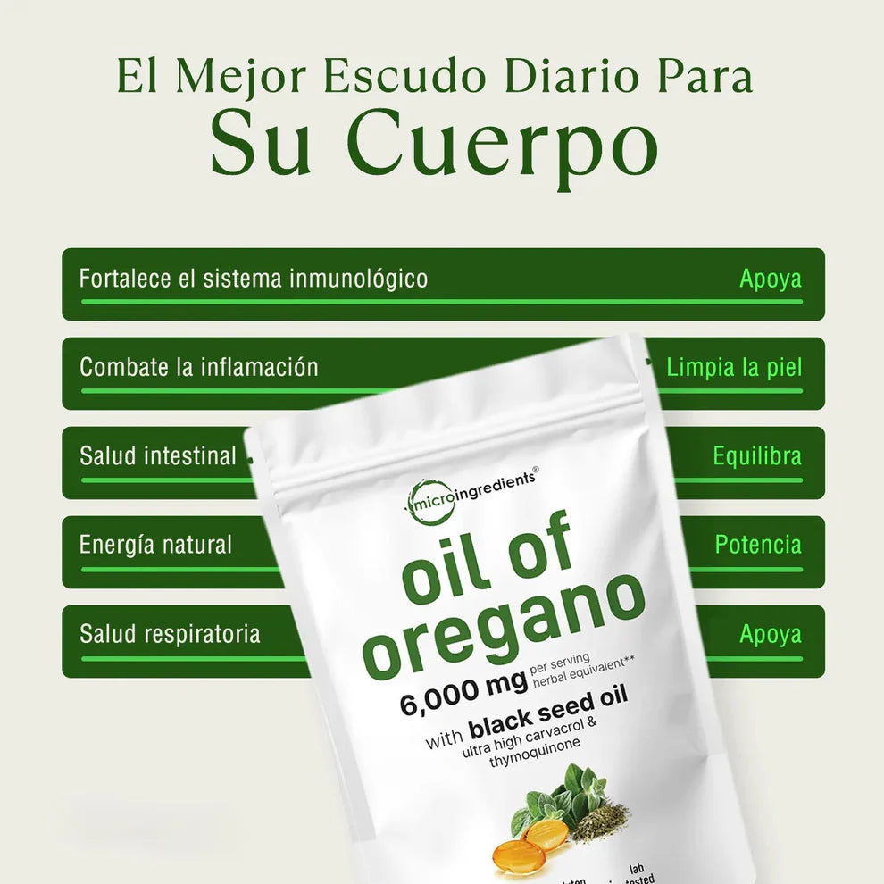 Aceite de Orégano 60 cápsulas: Mejora tu Sistema Inmune