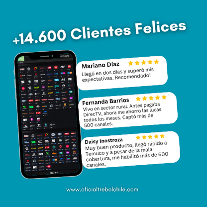 Accede a más de 1000 canales sin contratos ni pagos mensuales