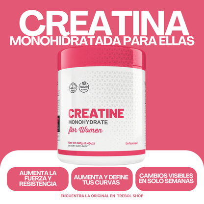 Creatina Monohidratada + Colágeno para Mujeres