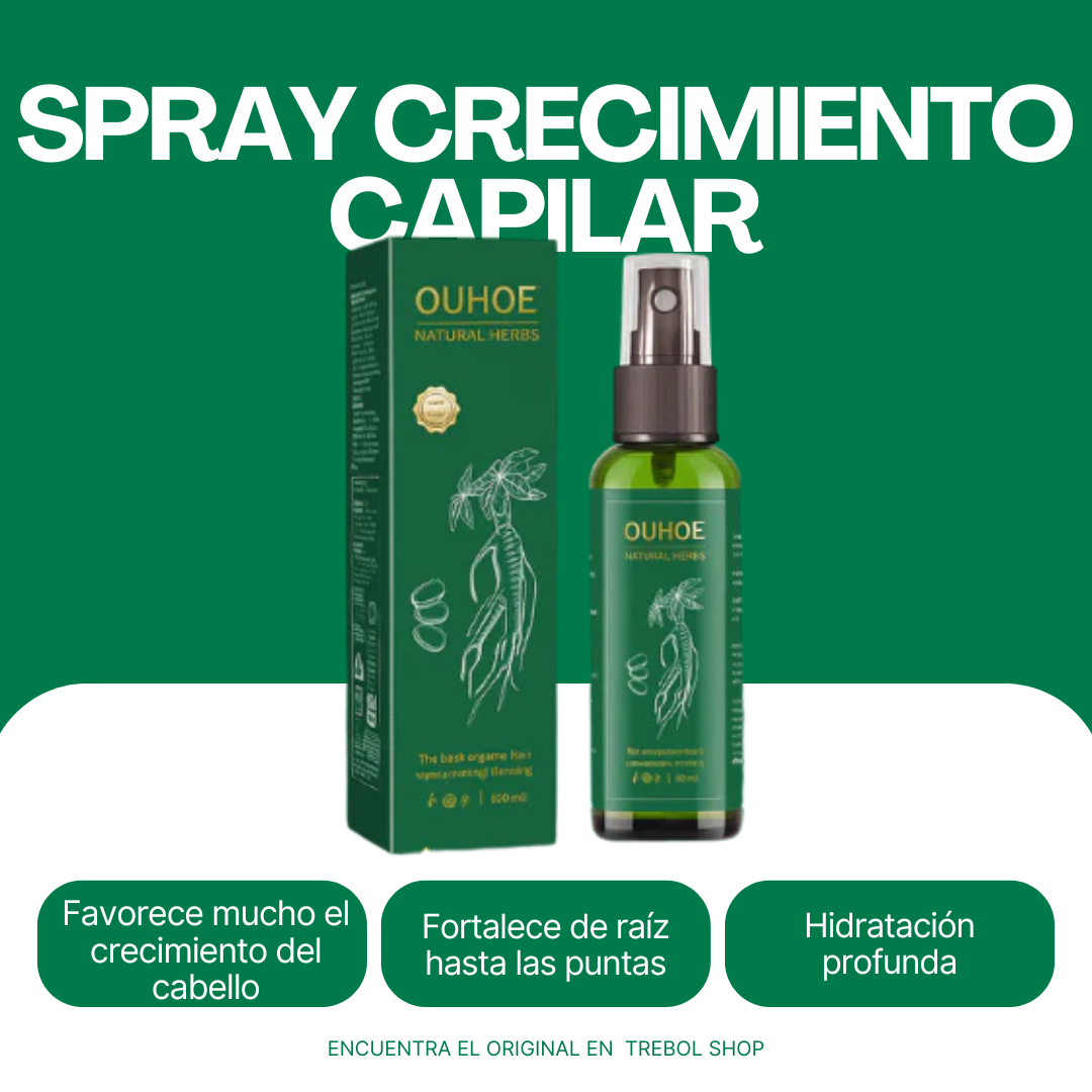 OUHOE® Spray de Crecimiento Capilar y Anti-caída