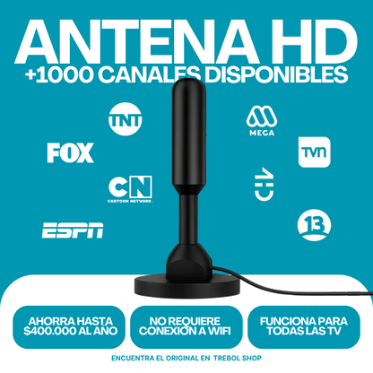 Accede a más de 1000 canales sin contratos ni pagos mensuales